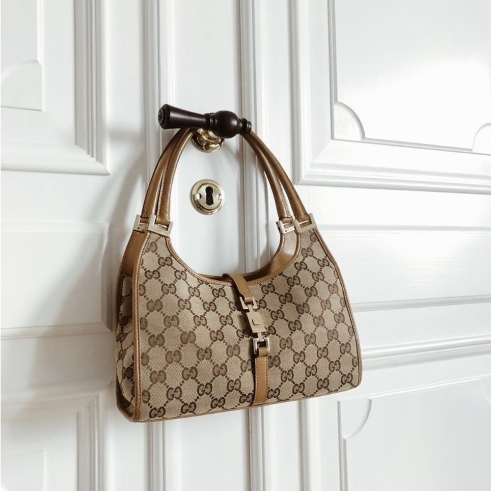 Gucci Brown Jackie Monogram Women's Bag - Picture 6 of 9